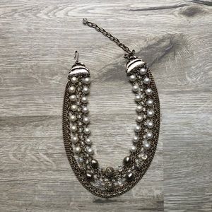 Vintage Aurora Borealis Gold-tone Choker Necklace